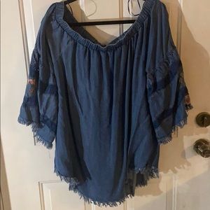 Denim top